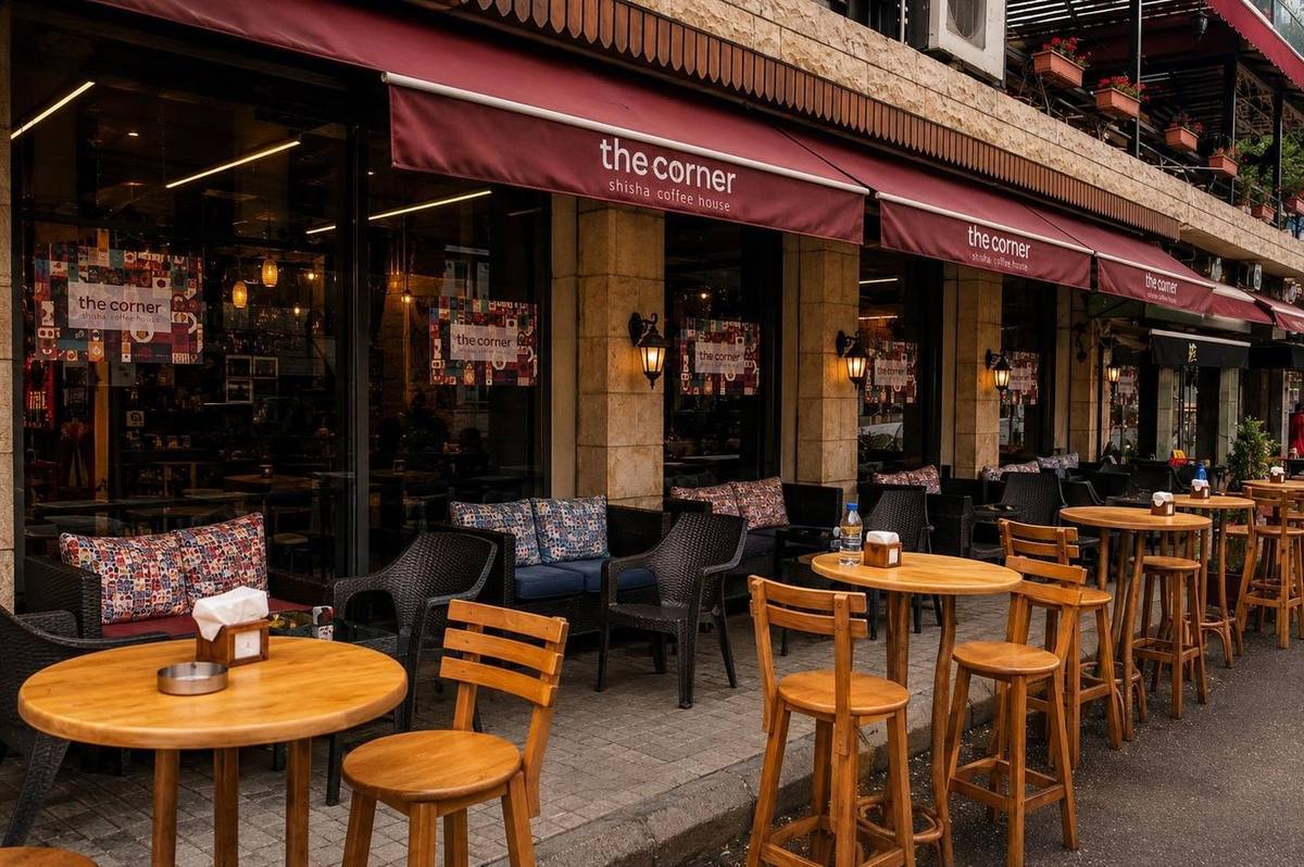 Outdoor terrace at The Corner